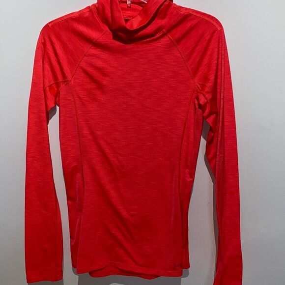 Under Armour Men's Cold Gear Long Sleeve Turtleneck Red Sweatshirt Size S - Picture 1 of 8